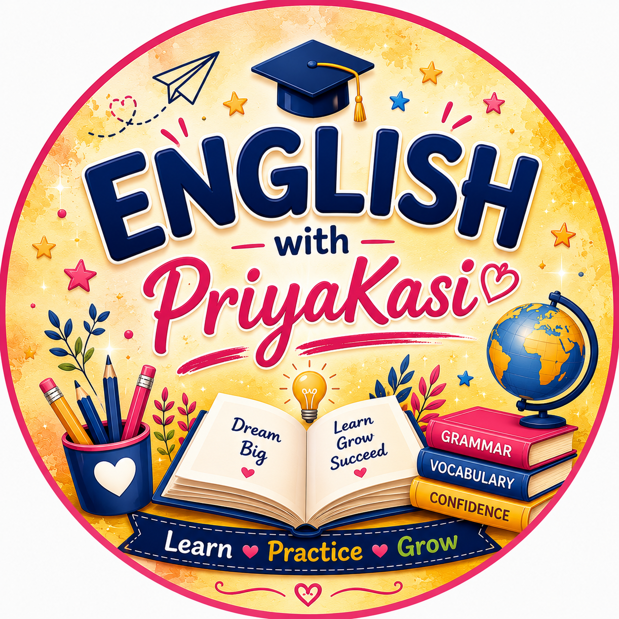 English with PriyaKasi logo
